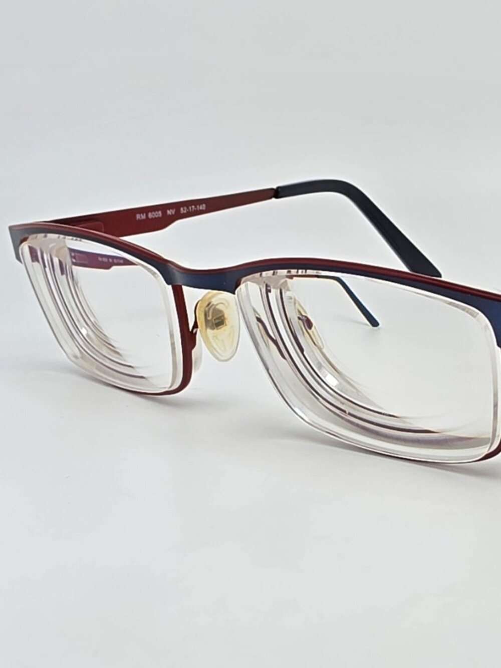 Robert Mitchel RM6005 NV Blue Red Eyeglasses Frame w/ Flexhinge 52-17-140